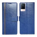 A D Enterprises Blue GP Flip Cover for Vivo V21 5G | Magnetic Case | Shock Absorbent | Flip Cover Vivo V21 5G