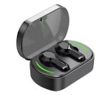 U SMART Q25 PRO TWS Truiy Wireless Bluetooth Earbuds with Mobile Phone Holder Headphones with Noise Cancellation Gaming TWS (Black, 1 Pair)