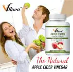 VLTAVA Apple Cider Vinegar Capsules (500mg) for Weight Management, Skin & Hair Health in Men & Women-(Pack of 1)