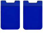 StealODeal Blue Muitipurpose Adhesive Phone Jacket Card And Earphone 3 Card Holder (Set Of 2)