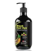Vivaglo 3 in 1 Hair Dye Instant Black Hair Shampoo for Women & Men Organic Shampoo Herbal 3 in 1 Hair Dye Instant Black Hair Shampoo for Women & Men 100% Coverage Shampoo 300ml (Pack Of 1)