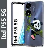 Fashionury Back Cover for itel P55 5G (Multicolor, Grip Case, Silicon, Pack of: 1)