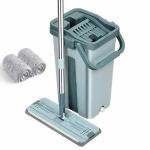 Dash Cleaning Mop Squeeze Mop Bucket Set Rotary Washing Cleaner Window Brush Flat Clean Spin Mop (green color)