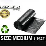 ALXIND Black Medium Garbage Bag 10 ltr - 30 Pcs