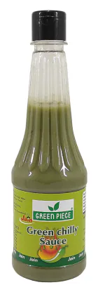 Green Piece Jain Sauce With No Onion/Garlic Green Chilli Sauce/Catchup .500gm