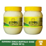 Suhana Simla Premium 500ml Danedar Buffalo Ghee | Pure Buffalo Ghee | (PACK OF 2)