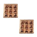 Divya Mantra Copper Copper Plates with 9 Wish Pyramid Pack of 2 ,DVYMCOM1057