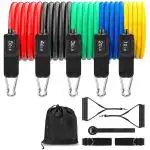 FEGSY Resistance Bands Set for Exercise, Stretching, and Workout Toning Tube Kit For Men & Women