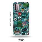 Tweakymod Printed Zombies Dope Back Cover For Moto G30