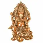 Apka Mart The Online Shop Multicolor Metal Traditional Ganesh Ji Wall Hanging Ganesha Statue - 18 Inch