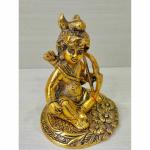 GiftNagri Gold Plated Metal Handicraft Lord Ram Ji Baal Roop Hindu God Idol Bhagwan Murti for Home Temple Mandir Puja Purpose and Gifting Use