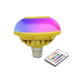 RSCT Bluetooth Speaker Music Bulb Light With Remote 3 in 1 12W Led Bulb with Bulb B22 + RGB Light Ball Bulb Colorful with Remote Control for Home, Bedroom, Living Room, Party and Decoration