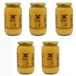 Gavyamart Cow Pure Desi Ghee, 1 Ltrs Each (Pack Of 5)