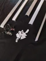 OTS LIGHTS 12MM 1 Meter Long Surface (Pack of 5) Profile with Diffused Cover, End Caps.