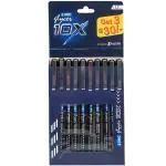 Linc Glycer 10X Ball Pens, 0.6 mm Tip, Black Ink, Pack of 20