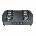 Prestige Premia Schott Glass Top Gas Stove (4 Burners) - GTS 04 (D) (Black)