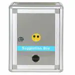 RONTENO Complain Box Multipurpose Letter| Suggestion Box| 1- Pc ( Silver Color)
