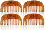 Park Daniel Handcrafted Wooden Beard Comb | Style your beard hassle-free | Pocket-size Comb for hair & Beard styling (Pack Of 4)