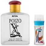 Riya Poizo For Unisex Eau De Parfume 100 ml With 10 ml Melody Sea Green Parfume Eau De Parfum 110 ml (For Men & Women)