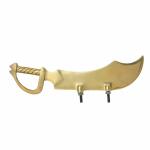 Kalarambh Brass Katar Plate Accessories For Handicraft Art -8.2 x 2.5 x 3 Inch (L x W x H)