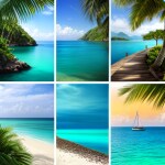 Love Creation A4 Size poster print for creative wall art- island-dreams-7702(Non Sticker)