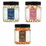 LILA DRY FRUITS Combo Pack Cashew (100gm),Almond(250gm) & Pistachios(100 gm) Combo | Kaju Badam Pista Combo Jar Pack | Healthy and Tasty Snacks, Ideal for Breakfast Dieting and Gifting | Rich in Minerals