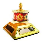 Astroghar Buddhist Om Mani Prayer Wheel (With 4 Solar Cell Panel)
