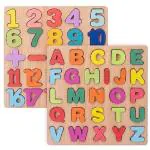 Shopfleet A to Z Big Alphabet and Counting 1 to 20 Wooden Board