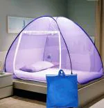 STYLES CLOSET SINGLE BED POLYESTER PURPLE MOSQUITO NET(4 X 6 ft)