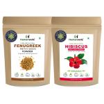 Humanveda NaturalHibiscus and Fenugreek(Methi) Powder for Dry Hair & Scalp (100 x = 200g)