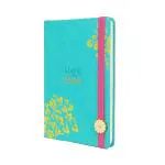 Doodle Hard Bound Diary With PU Elastic Band Closure And Bookmark Ribbon Notebook - A5, 80 GSM, 192 Ruled Pages