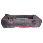 Pet United Dog And Cat Fiber, Velvet Pet Bed Xxxl (Black Pink)
