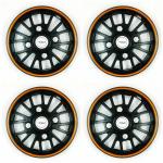 PRIGAN Alto K10 Black Orange Wheel Cover 13