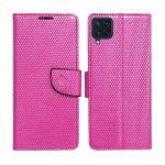 A D Enterprises Net Pink Flip Cover for Samsung M32 | Magnetic Case | Shock Absorbent | Flip Cover Samsung M32