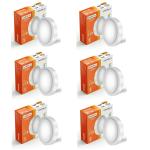 Kolors 12W 3 in 1 Colour Changing LED Surface panel light, Round | Surface Led panel lights for false ceiling | Switch between: Cool white, Warm white, Natural white,Pack of 6 pcs