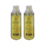 KHADI HERBAL Anti Acne, SLS and Paraben Free Face Wash - Pack of 2, 210 ml each