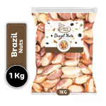 Nuts Vakil 1 kg Brazil Nuts | Brazil Trikonaphal Dry Fruits