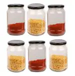 Pure Source India Clear Glass Jar Cookie Jars 0.5 Kilograms