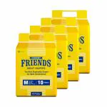 Friends Economy Adult Diapers Tape Style - 40 Count (Medium) with odour lock and Anti-Bacterial Absorbent Core