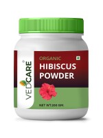 Vedcare Hibiscus Flower Powder, Hibiscus Rosa-Sinensis for Hair & Skin Care, Exfoliates the Dead Skin Cells, Prevents Premature Greying, Cruelty-Free & Vegan, 200gm