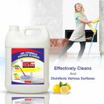 Regular Clean Lemon Surface Cleaner Suitable for Bathroom & Floor surfaces _ Surface & Floor Cleaner Liquid _ Mop Floor Cleaner Liquid _ Liquid For Cleaning Suitable for All Mops 5000ML