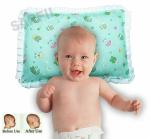 SARFII Baby's Mustard Seeds Pillow for Neck Support and Head Shaping (Blue, 0-12 Months)