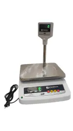 KiloMaxx KM-10 30kg * 1g Weight Machine/Weighing Scale Kanta For Shop , Kirana And Other Uses(10x12 inches ) With Pole Display