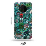 Tweakymod Printed Zombies Dope Back Cover For OnePlus 7T