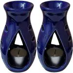 PeepalComm Ceramic Aroma Oil Burner|AromaOil Diffuser,Pack of 2,{ 2tlight,2 aroma oil free Aroma Oil, Diffuser (10 ml)