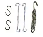 Q1 Beads Chrome Metal S hooks, Extension Rod and Spring