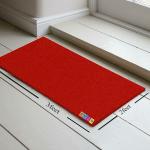 AMRO HOME NEEDS Rectangular Red PVC Door Mat 91.4 x 6.1 cm