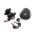 Deutsche Metal High Performance Ignition Switch Lock Set Fit For Bajaj Ct-100 (Set Of 3)