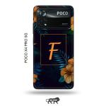 Tweakymod Printed Floral F Back Cover For Poco X4 Pro 5G