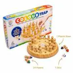 TIME 2 TOYS Wooden Memory Match Stick Chess Game Set, Funny Block Board Game Parent-Child Interaction Toy